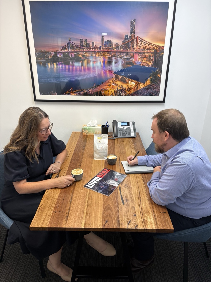 An Apex adviser meeting with a client