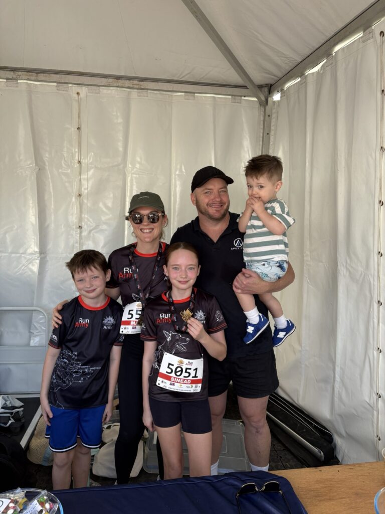 Robert's family at RunArmy 2026