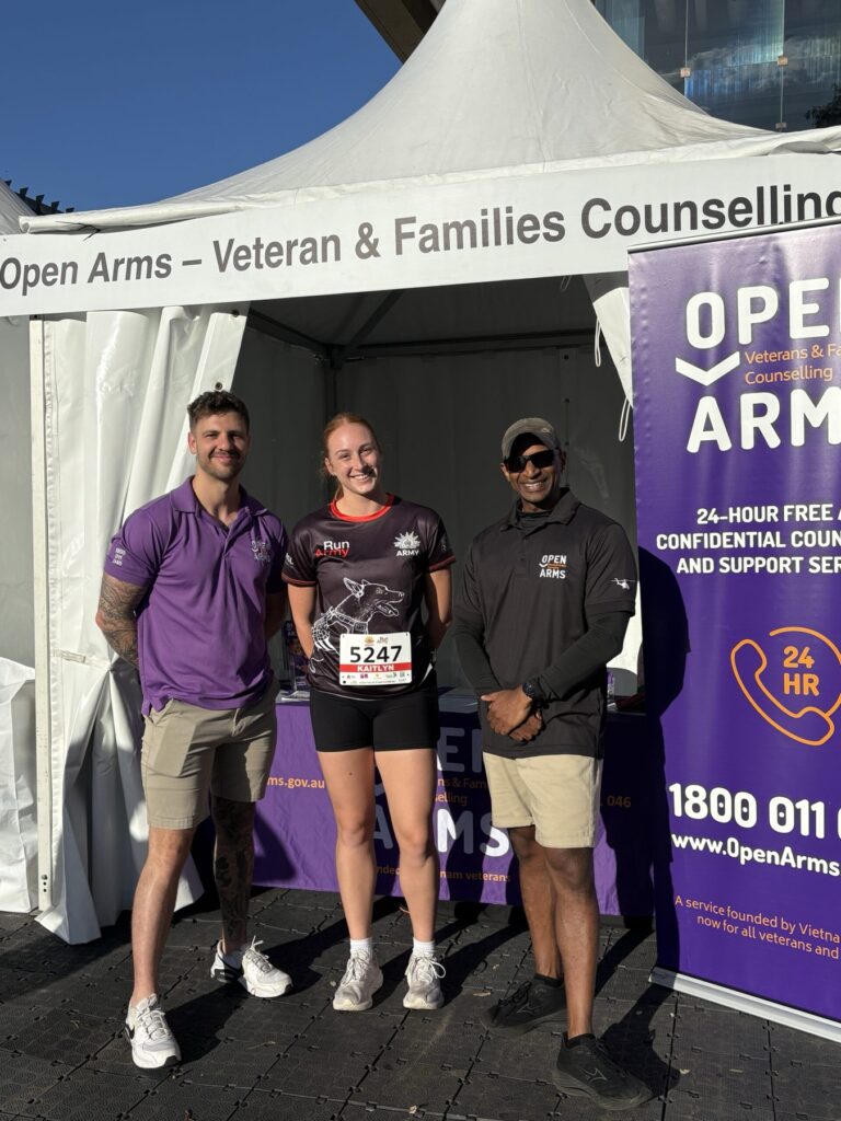 Kaitlyn & the OpenArms Team at RunArmy 2026