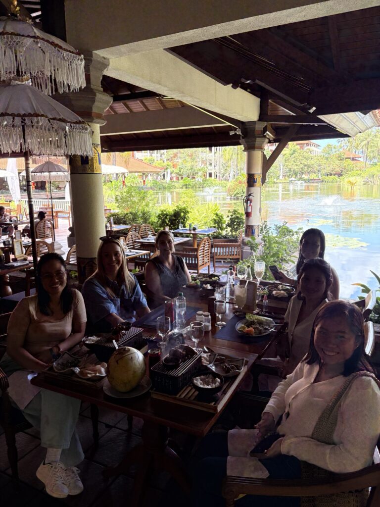 Our ladies enjoying lunch